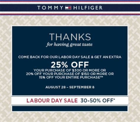 tommy hilfiger coupon canada|tommy hilfiger 50 off code.